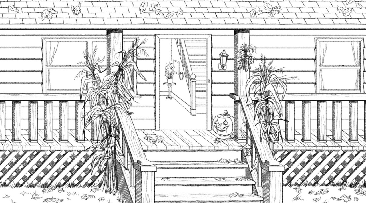 clarkesnyder:  Background layout designs by Clarke Snyder for Cartoon Network’s