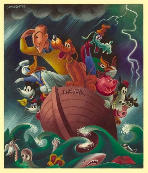 ‪[Disney&rsquo;s light-hearted ark, afloat in a wild world] (1937), by one of my favorite artist