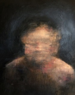 dsamuelsonart:Self-portrait, oil on canvas