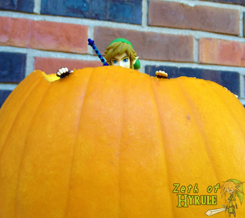 zethofhyrule:  Carving The Lumpy Pumpkin! Happy Halloween Hylians! Here’s Link carving and gutting the biggest Lumpy Pumpkin In Hyrule, but bombing the guts out wasn’t the smartest idea. For more pics from this photo shoot check out my Zeth of Hyrule