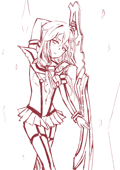 yokudesu:  Commission doodle of Inori in Senkentsu kirakira