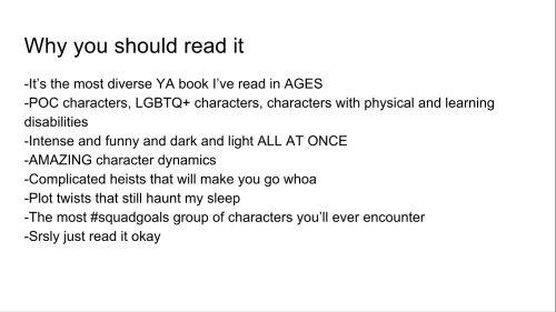 misswendyd: lbardugo: here-be-fangirls: SIX OF CROWS by @lbardugo, as explained by me. Someone shoul