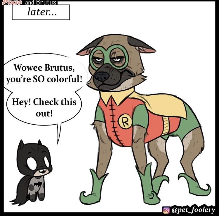 littleprincessfullawuv:  catchymemes:  New Pixie and Brutus comic @pet_foolery  I
