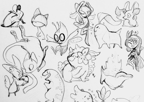 thatonegojimun:  i drew a lot of pokemon today 