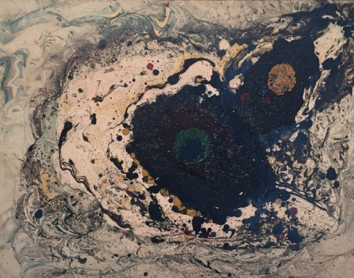 jareckiworld:  ⁣Gianni Dova (1925-1991) — Nuclear Composition III  (oil and enamel on canvas, 1952)    