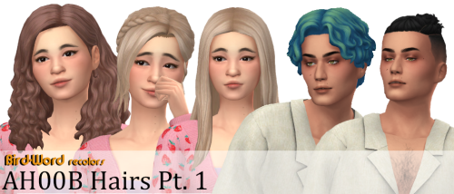 bird-word:Aharris00britney’s hairs recolored Pt. 1Left to right: Mercedes, Athena, Miranda, Ch