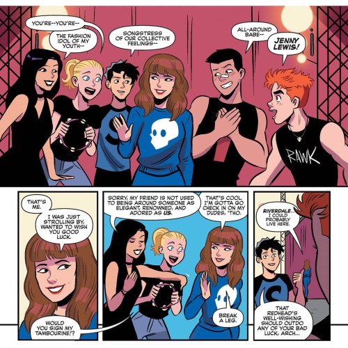 Surprise: @jennydianelewis is making a special appearance in this week’s new issue of #Jughead