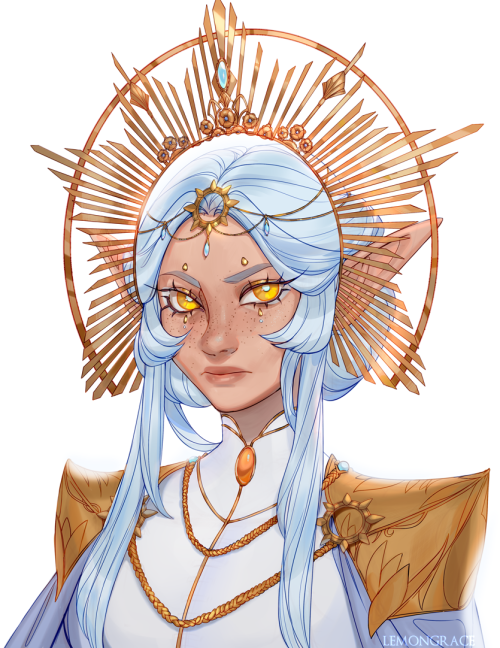 evil sun priest AU for Icatia? (this art was made as a collaboration with XP-PEN, you can read 