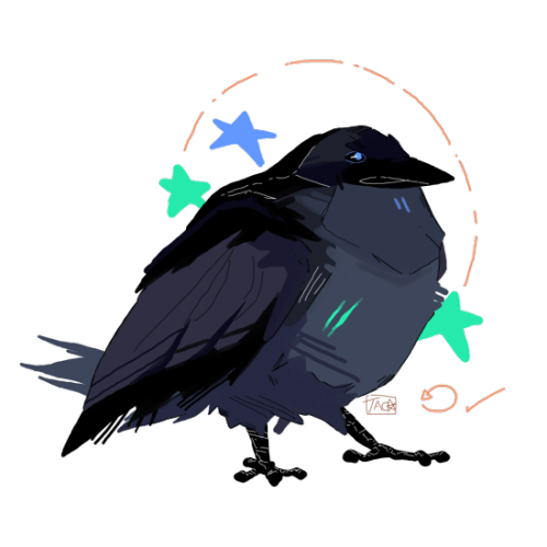 toolassistedspeedrun: a commission for some good pals who wanted an Orb Crow