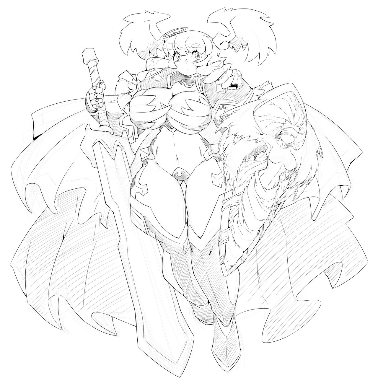 dragoontequila:Armored Mojito Lineart &lt; |D’‘‘‘