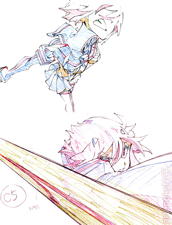 grimphantom:  artbooksnat:  Kill la Kill (キルラキル) animation layout corrections