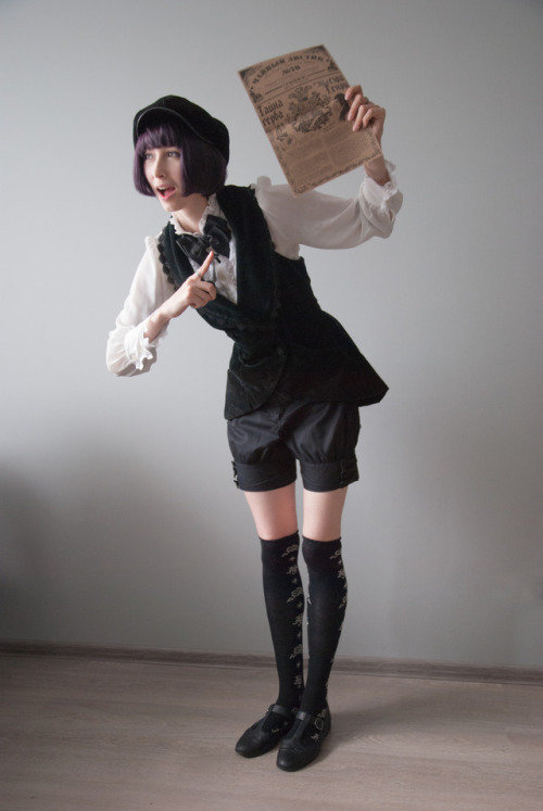 chlora-virgo - Victorian paper boy.Outfit rundown - Blouse - Innocent...