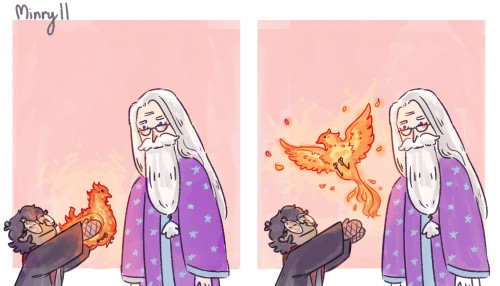 minryll: Based on a dream I had where Fawkes decided he likes Harry better than Dumbledore —&m