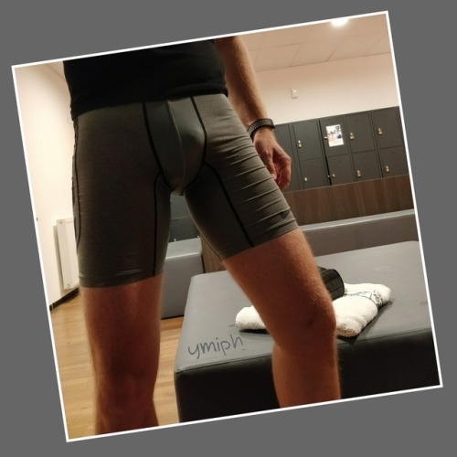 Wearing my tight shorts at the gym