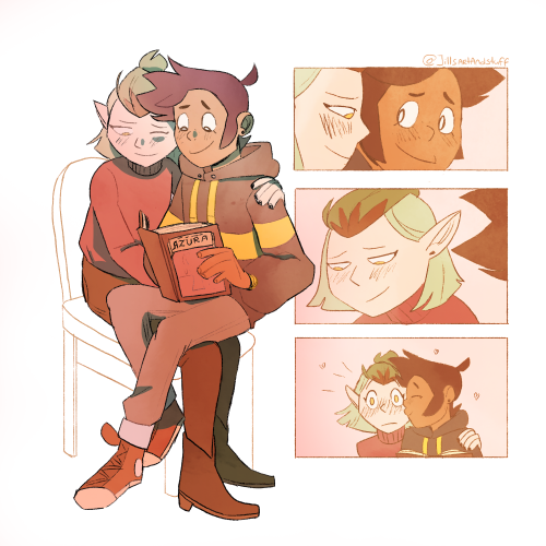 duckiesocks:@rando-58 requested Luz sitting on Amity’s lap so I hope this will suffice ;;; there’s n