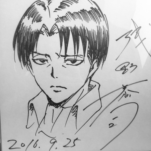 snknews: Chief Animation Director Asano Kyoji Shares New Sketch of Levi SnK Chief Animation Director Asano Kyoji contributed a new sketch of Levi to the WIT Studio Exhibition at DNP Plaza’s Tokyo Anime Center (Top). Needless to say, this one is a much