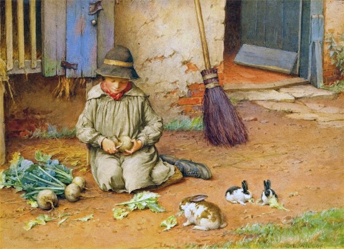 Feeding the Pets (ca. 1890)by Charles Edward Wilson