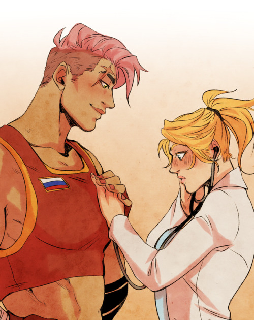 Zarya/Mercy Commission For @19j Thank You So Much For Commissioning Me! C: