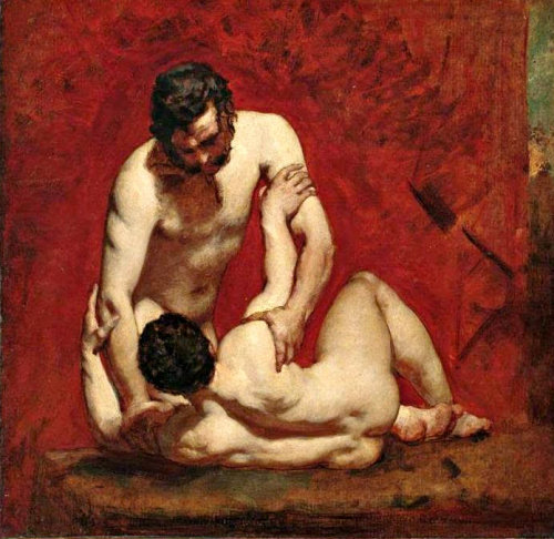 William Etty (1787 1849) The Wrestlers