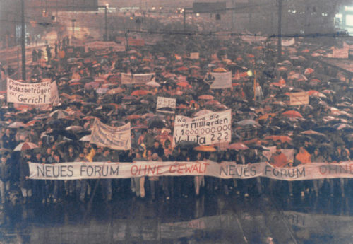 In October 1989, as many as 70,000 protesters stormed the streets of Leipzig, East Germany, southwes