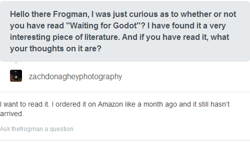 thefrogman:  I don’t know why so many people are asking for these to be rebloggable.