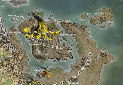 jamesnalepa:The Provinces of Tamriel, a map commission I just finished for an Elder Scrolls D&amp;D 