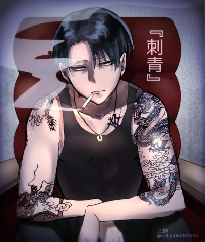 Tattoo uploaded by Sebastian Araya  Levi ackerman  shingeki no kyojin   Tattoodo