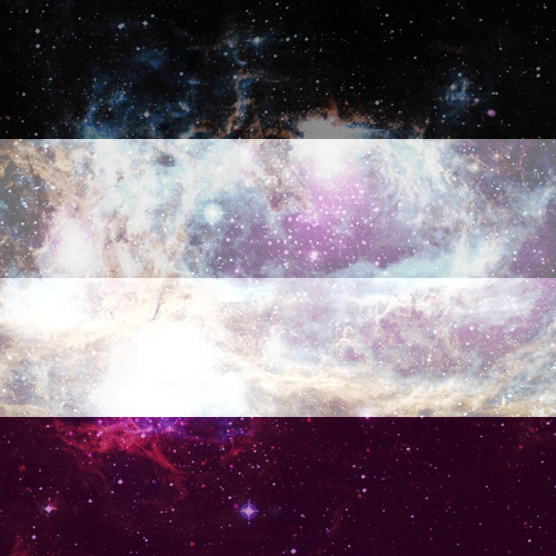 whimsy-flags: I did some Cosmic Flags with my Color Adjusted set!! Aro | Ace | BiGay | Genderfluid |