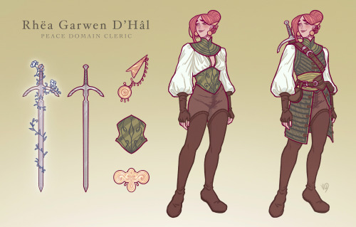 Rhëa Garwen D'Hâl I recently turned my main OC into a DnD character to play on a Dis