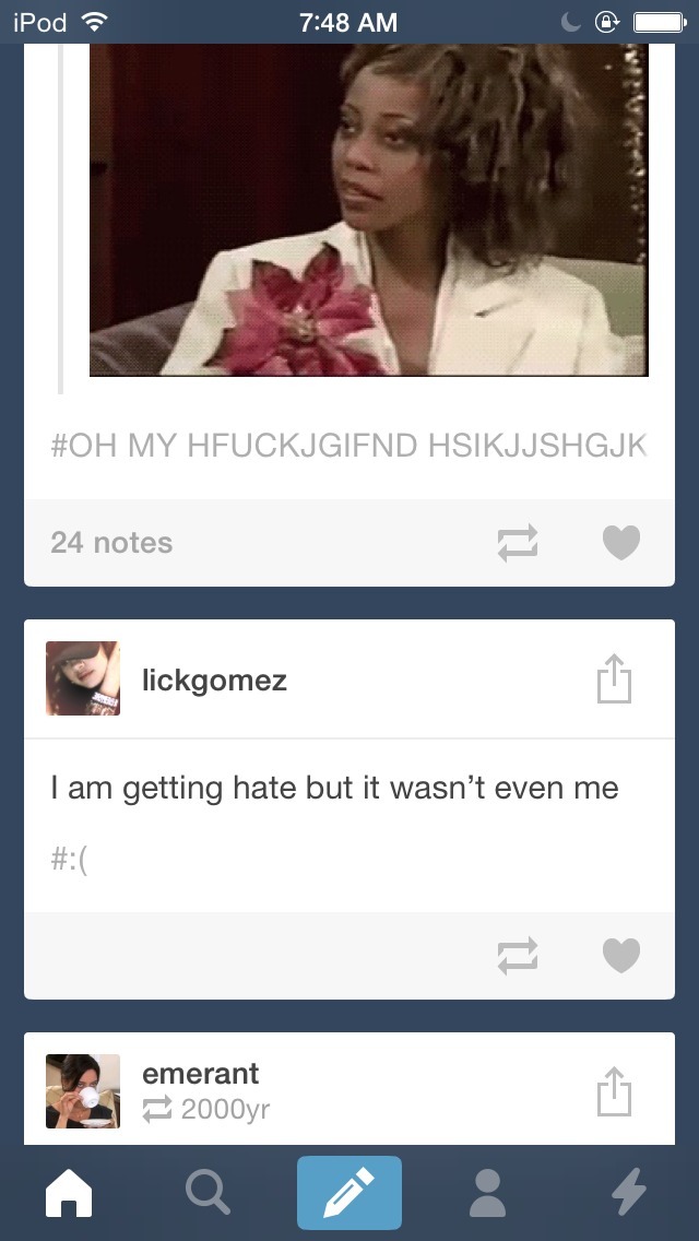idioticteen:  A tragic story of how someone forgot to hit anon 