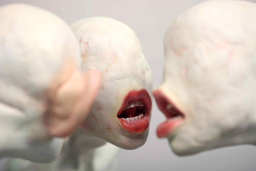 sixpenceee: Creepy sculptures by Choi Xoo Ang. Many of the pieces give metaphorical shape to r