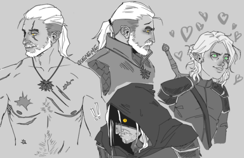 quenenie:witcher doodles i forgot to post here!