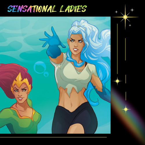 ninalinovna:Here’s a sneak peek of my two pieces for the main volume of “Sensational Ladies: A Color