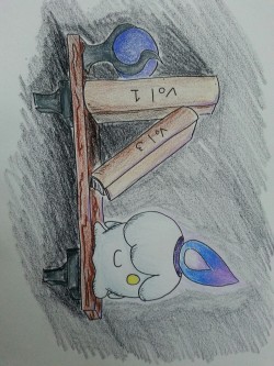 aradow:  Pokemon drawing challenge day 16.  Favorite ghost type.  Not my best coloring job by half, but he’s still cute.  :) 