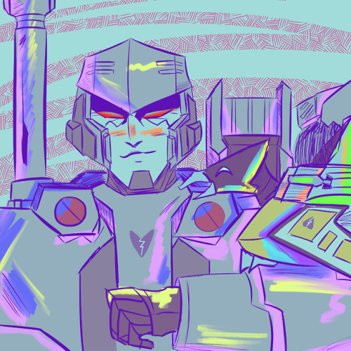 driftroddy: i keep forgetting to upload this hfdsf megs n buzzsaw icon commish for @decepticandor!if