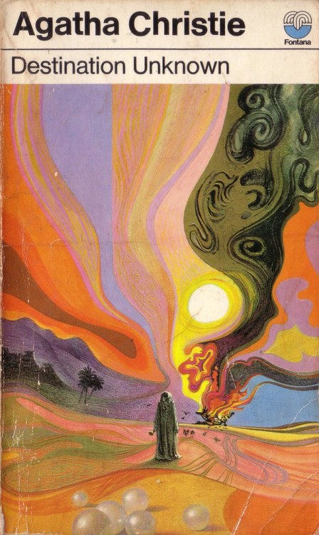 uncoatedletters:Destination Unknown by Agatha Christie. Fontana 1973. Cover artist Tom Adams