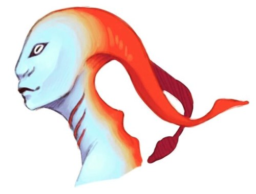 8bitavery: an aquatic alien species?? another face off inspired doodle