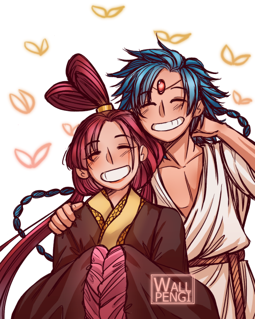 wallpengi: i reread a bit of magi this week and had some alakou feels. that one chapter with them re