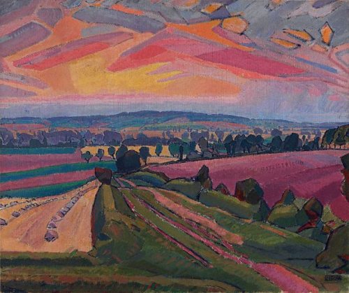 lefildelhorizon:Spencer Gore, The Icknield Way, 1912 Art Gallery of New South Wales