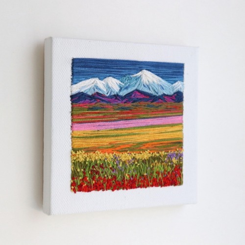 sosuperawesome: Embroidery Art by Carolina Torres on Etsy  See our ‘embroidery’ tag 