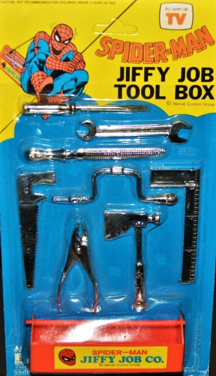 Spider-Man Jiffy Job Tool Box - Larami (c.1974)