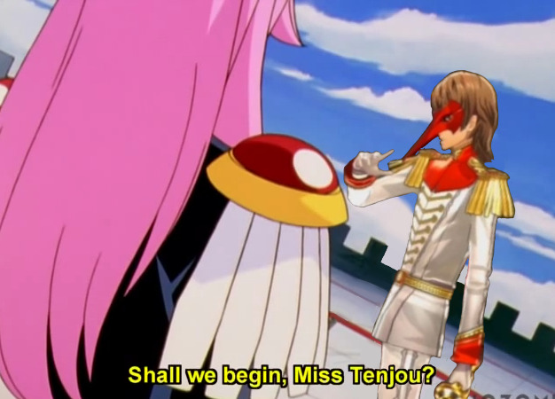 reversalsun:reversalsun:You could put Goro Akechi into any frame of Revolutionary Girl Utena and he wouldn’t look out of place