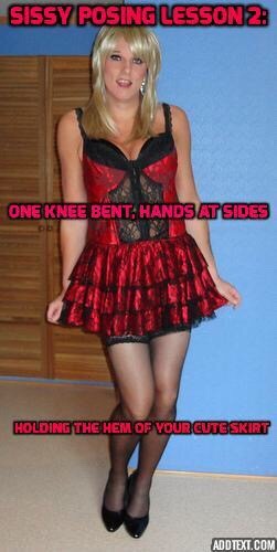 bs3sissy:❤️OMG Love these ❤️A collection of the fabulous@itsmeganprincess sissy posture lessons look