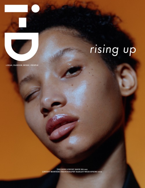 shadesofblackness:Lineisy Montero covers i-D Magazine “The New Luxury Issue”Photography Harley WeirS