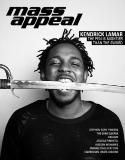 kendrickkilledmyvibe:  Kendrick Lamar Covers Mass Appeal Issue #56 (Photo by Chris Buck)