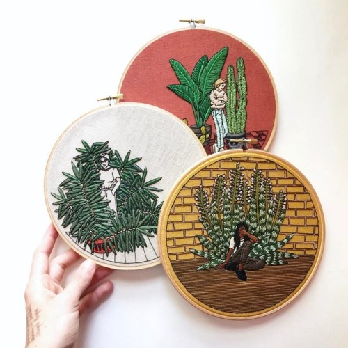 Porn Pics sosuperawesome:  Embroidery Hoop Art, Embroidery