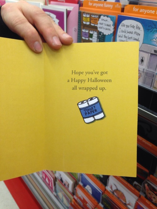 grimoire-of-geekery:  constantine-spiritworker:  constantine-spiritworker:  Halloween cards at target. Some of these are a wee bit dirty!!  FOUND IT. BWAHAHAH. BRING ON THE HALLOWEEN FEELS~  wicked-bitch-of-thewest… y’all need to stop making greeting