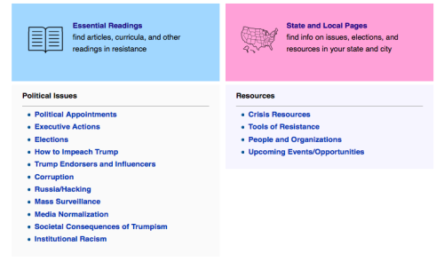 The Resistance Manual is an open-source wiki guide where you can find and add information about the 