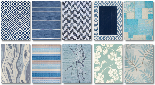 TS4:  Blue Rug Collection by TaTschu4x3 Rugs in 10 blue Swatches- Base Game comp.- work with Design 