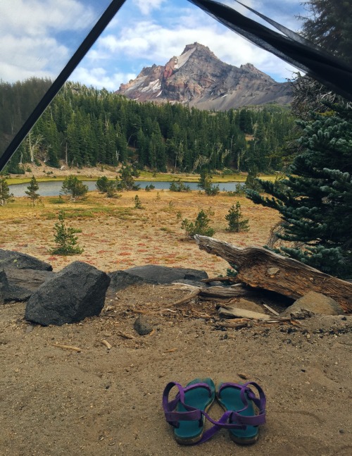 Camp shoes and camp views. I love taking my Teva’s backpacking.  Nothing quite compares to freeing y